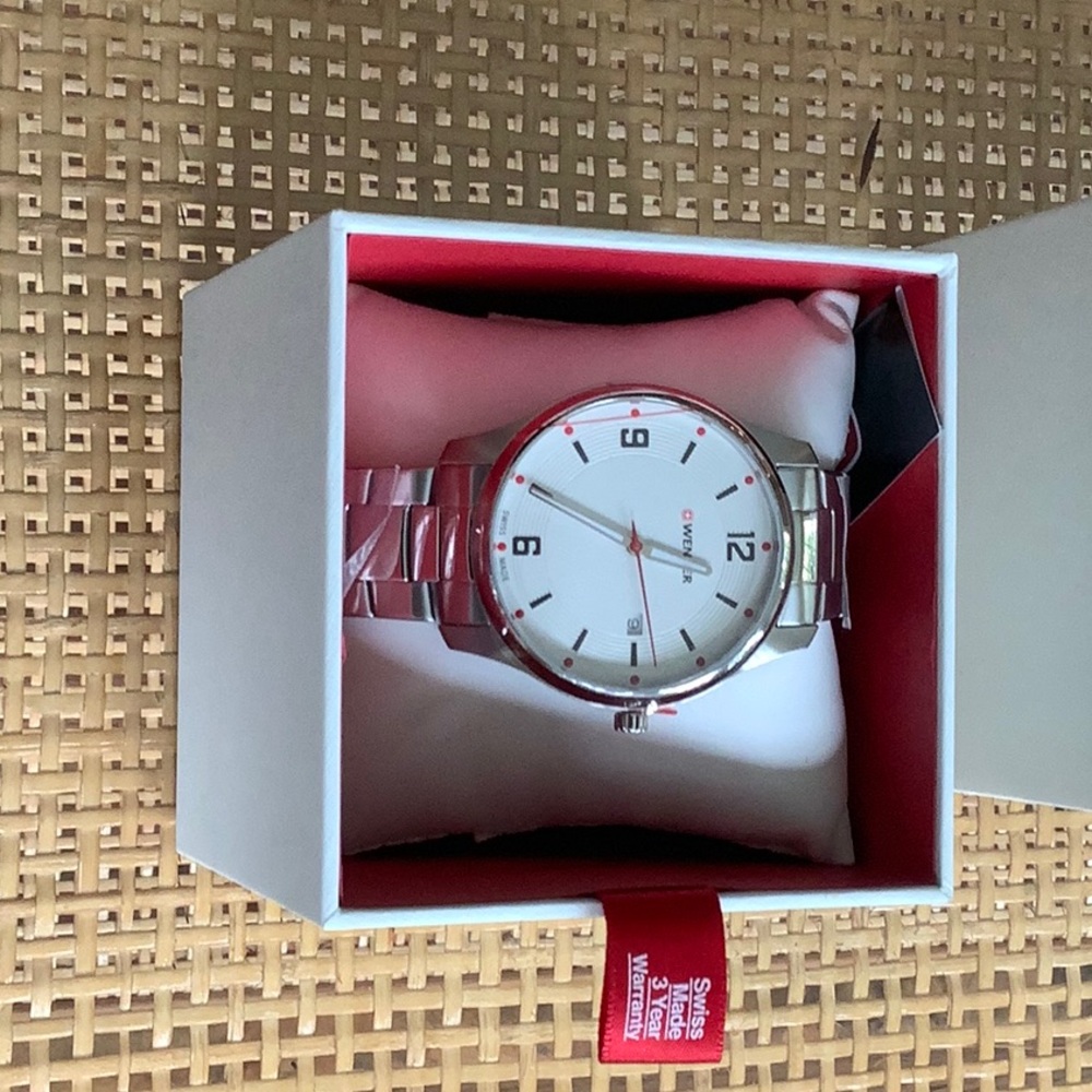 Wenger stainless steel watch